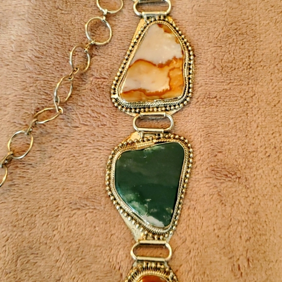 Cara Couture Accessories - CARA coutur POLISHED STONES CHAIN BELT BEAUTIFUL S